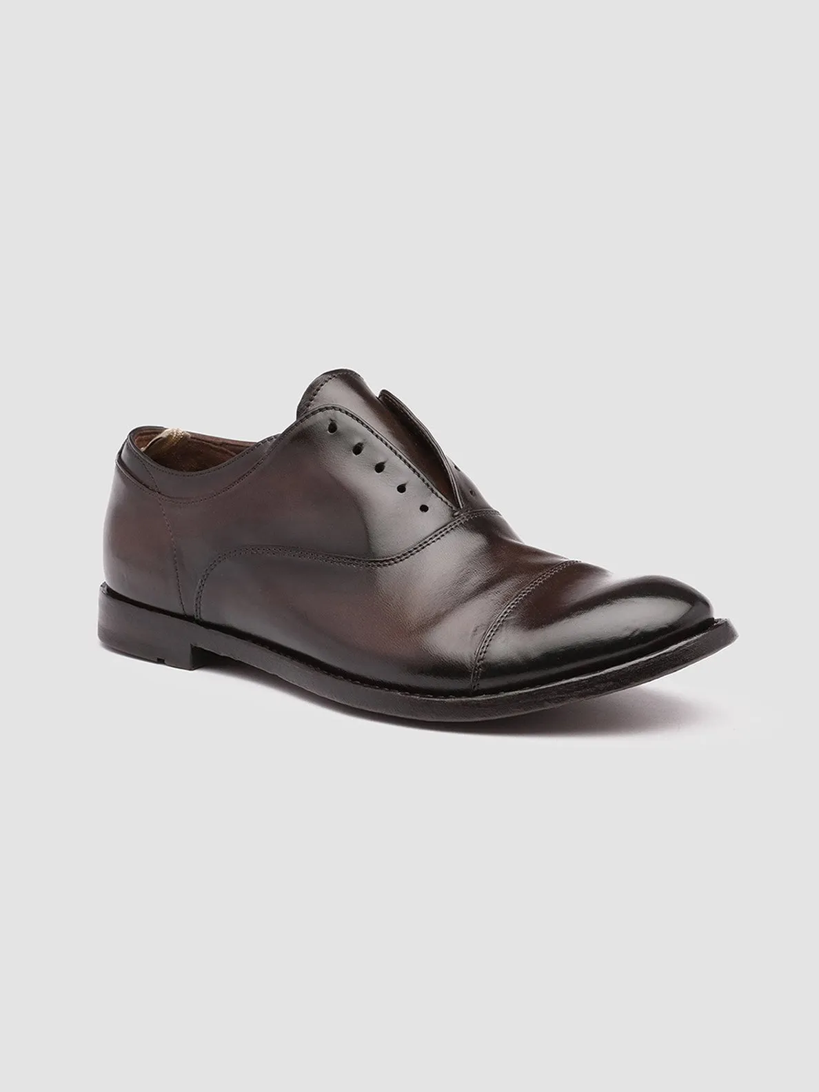 ANATOMIA 08 - Brown Leather Oxford Shoes,Men Derby Shoes