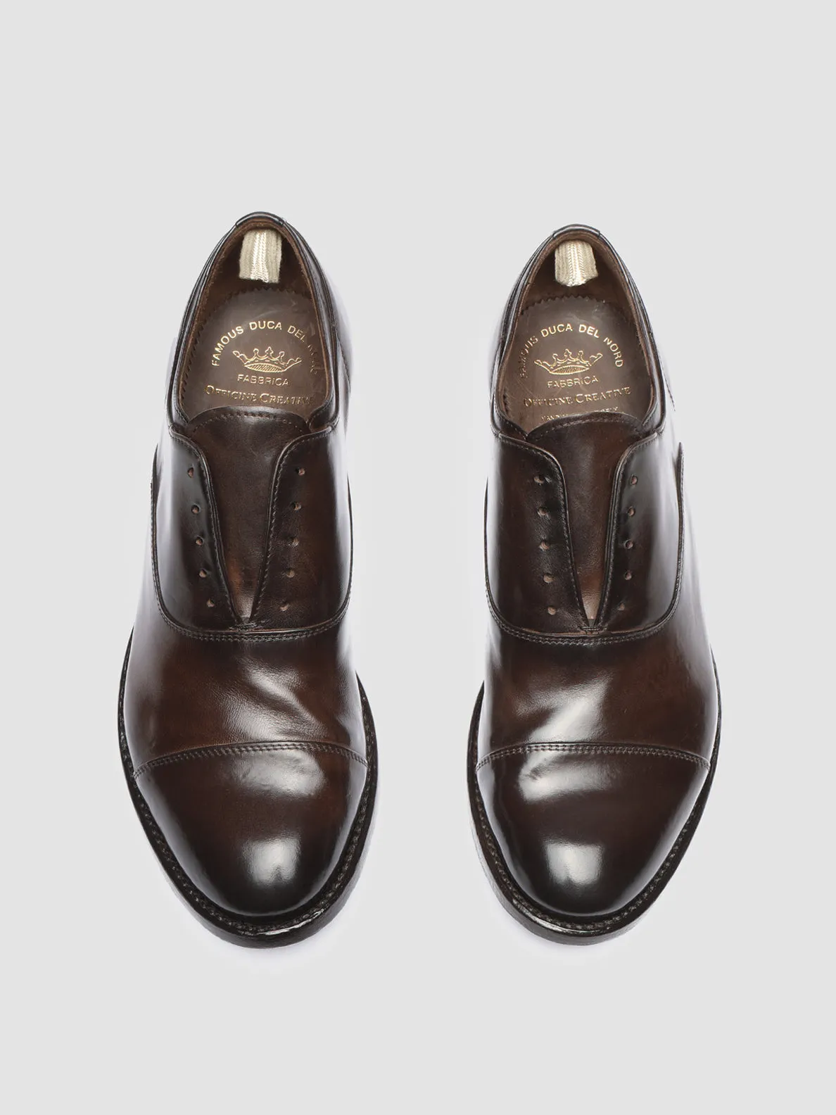 ANATOMIA 08 - Brown Leather Oxford Shoes,Men Derby Shoes