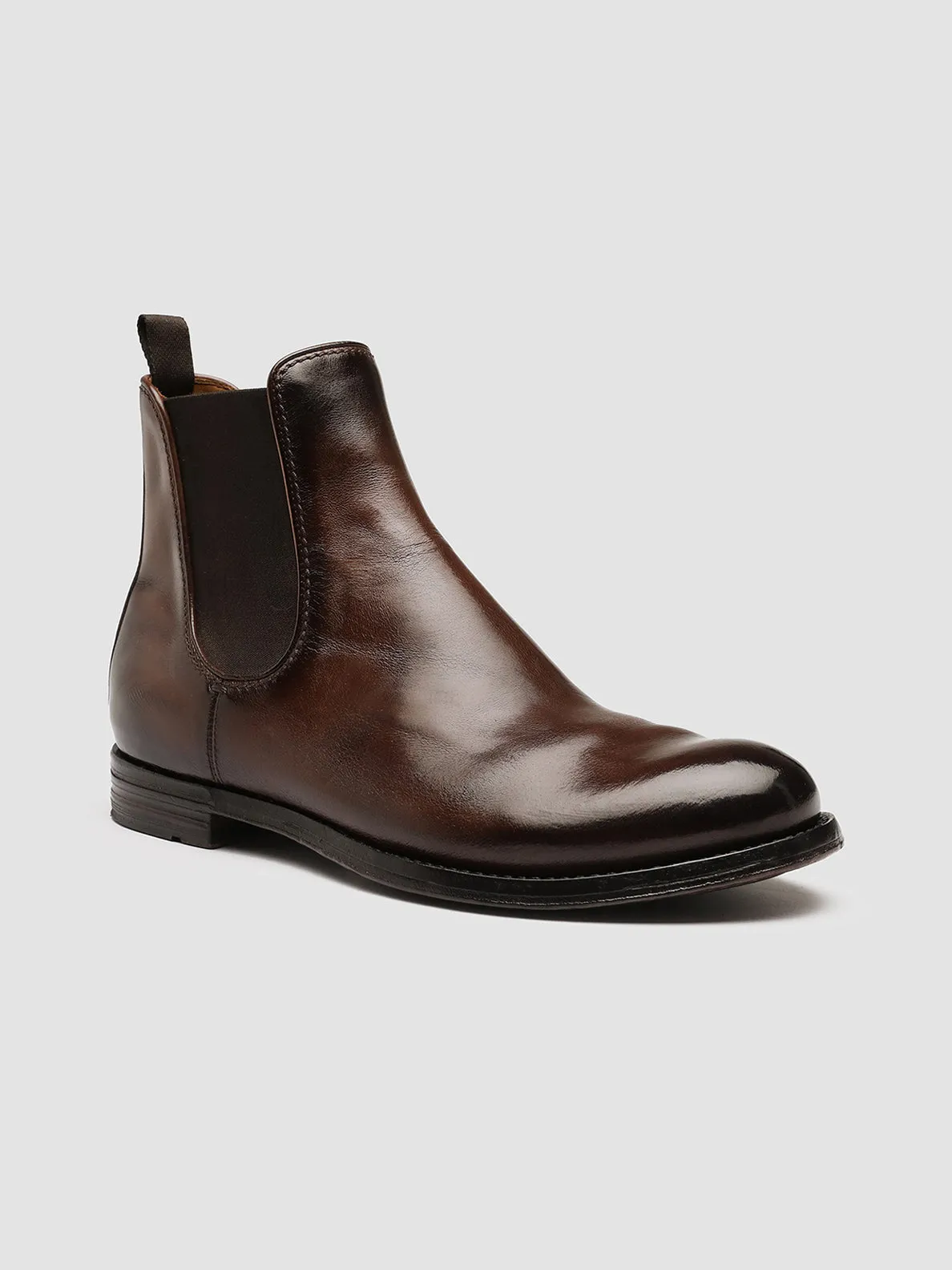 ANATOMIA 083 - Brown Leather Chelsea Boots,Men Boots