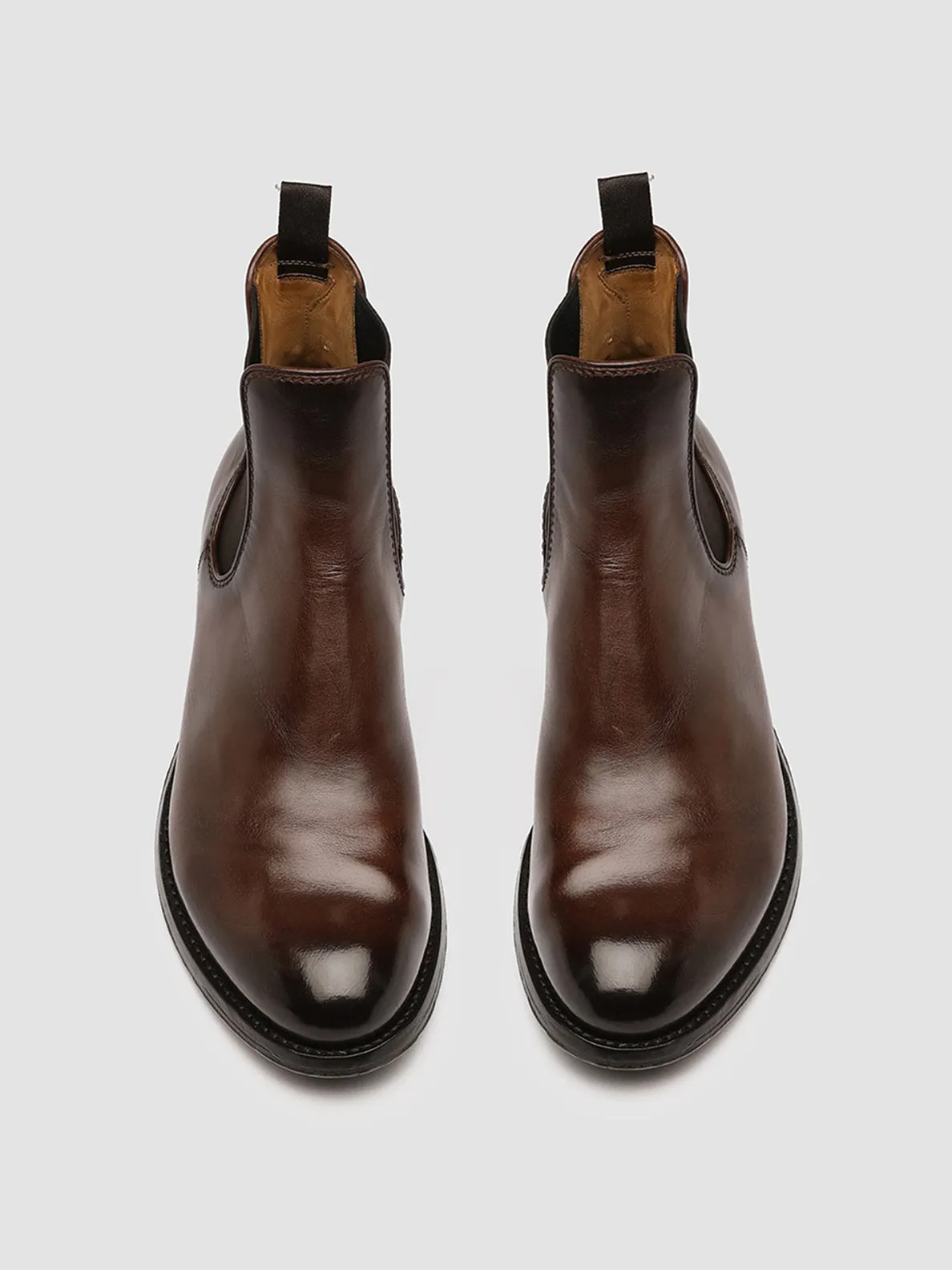 ANATOMIA 083 - Brown Leather Chelsea Boots,Men Boots