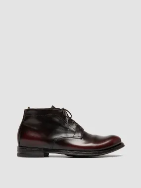 ANATOMIA 88 - Burgundy Leather Chukka Boots,Men Boots