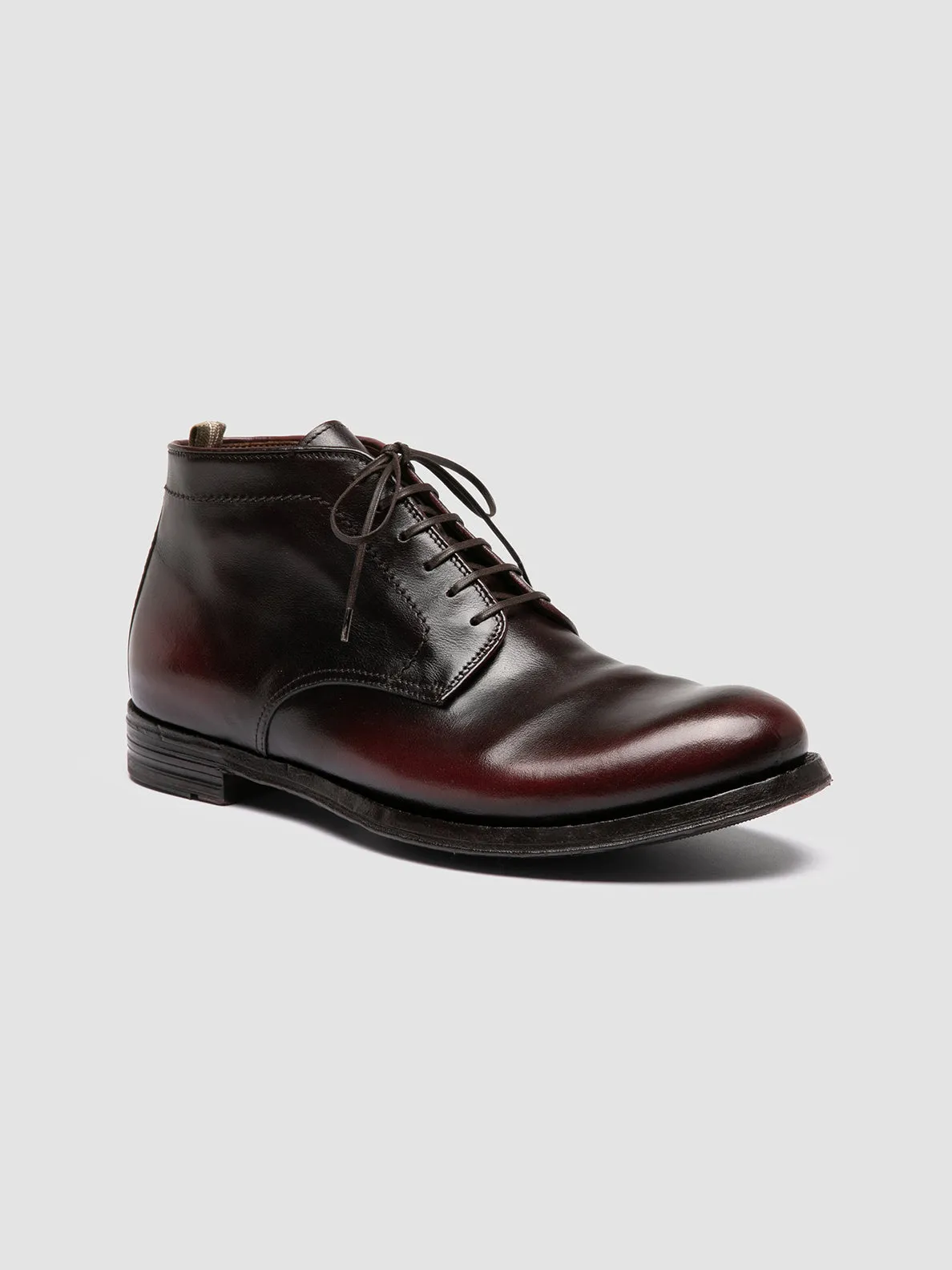 ANATOMIA 88 - Burgundy Leather Chukka Boots,Men Boots
