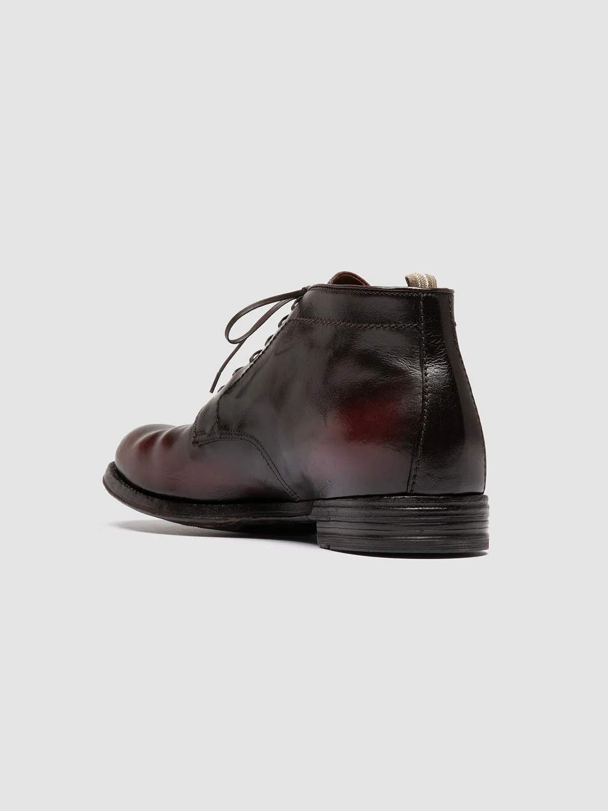 ANATOMIA 88 - Burgundy Leather Chukka Boots,Men Boots