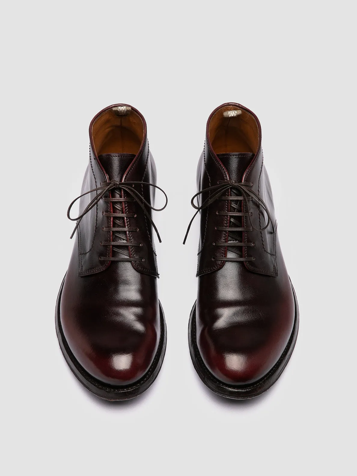 ANATOMIA 88 - Burgundy Leather Chukka Boots,Men Boots