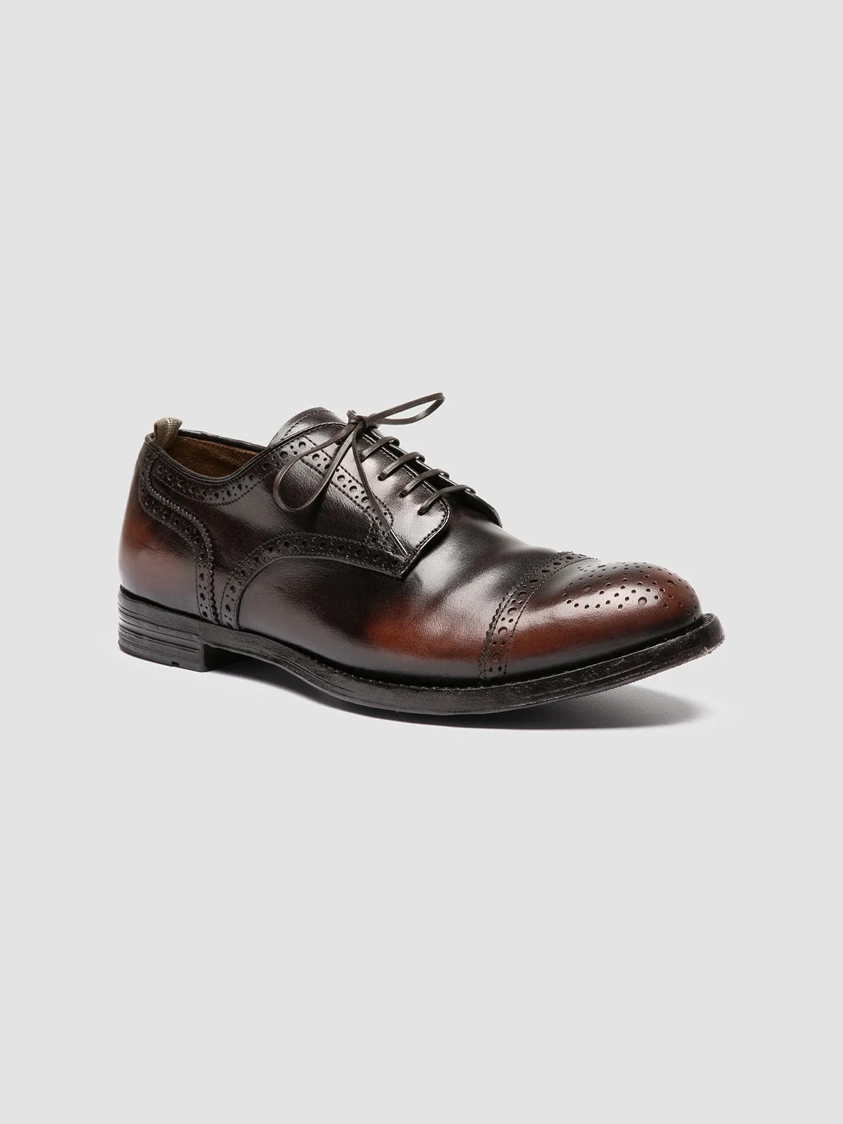 ANATOMIA 90 - Brown Leather Derby Shoes,Men Derby Shoes