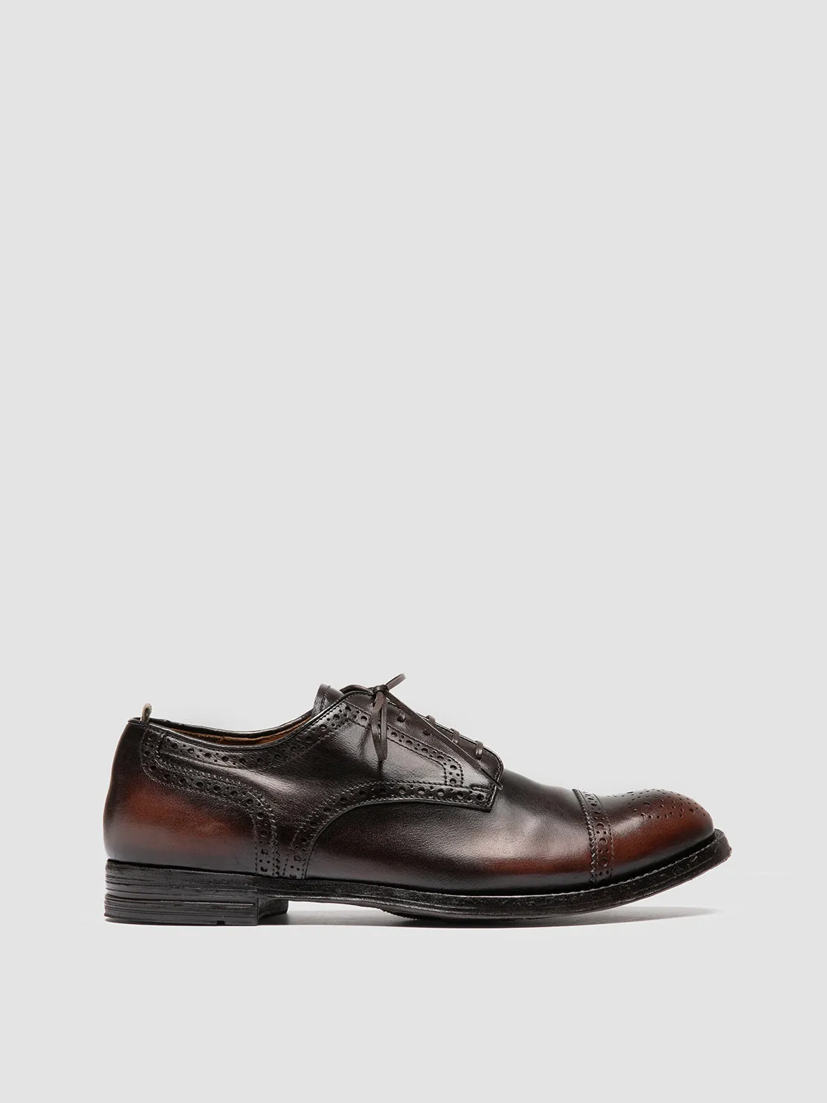 ANATOMIA 90 - Brown Leather Derby Shoes,Men Derby Shoes