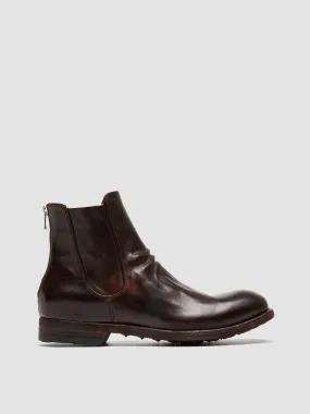 ARBUS 021 - Brown Leather Zip Boots,Men Boots