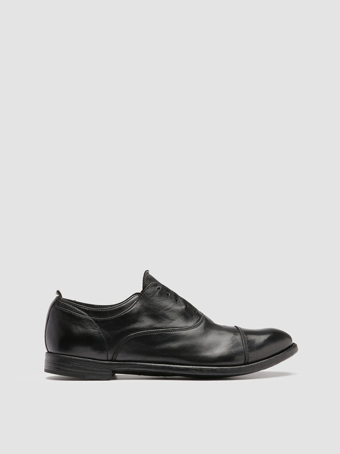 ARC 501 - Black Leather Oxford Shoes,Men Derby Shoes