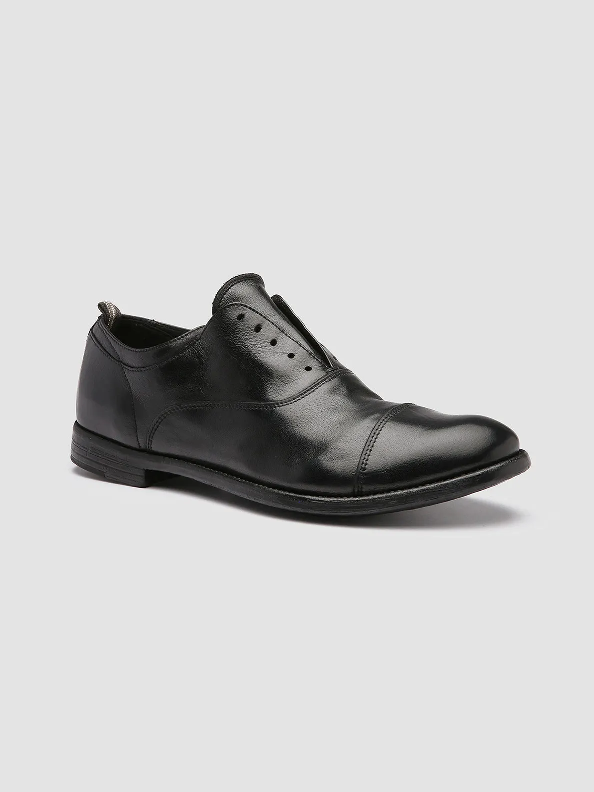 ARC 501 - Black Leather Oxford Shoes,Men Derby Shoes