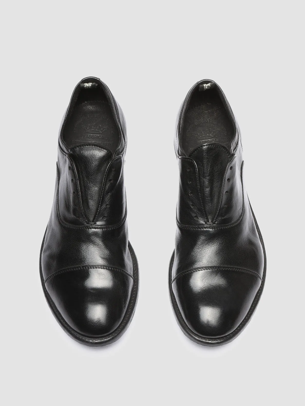 ARC 501 - Black Leather Oxford Shoes,Men Derby Shoes