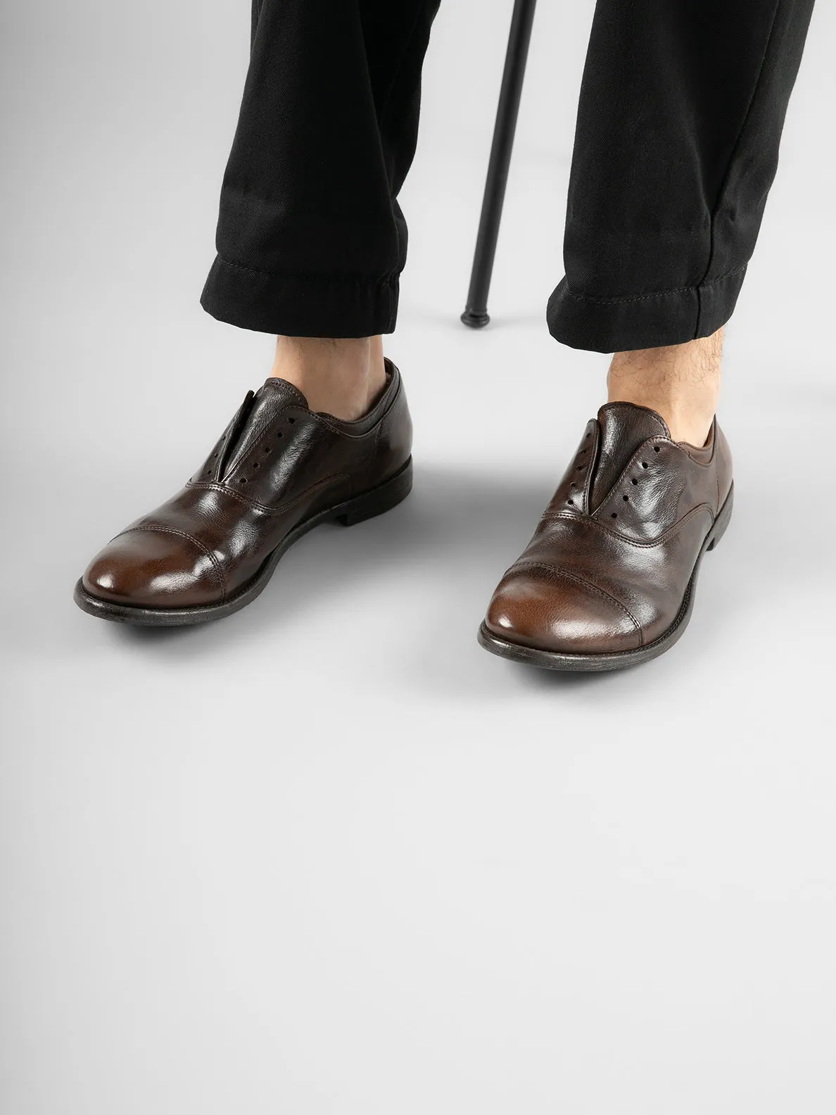 ARC 501 - Black Leather Oxford Shoes,Men Derby Shoes
