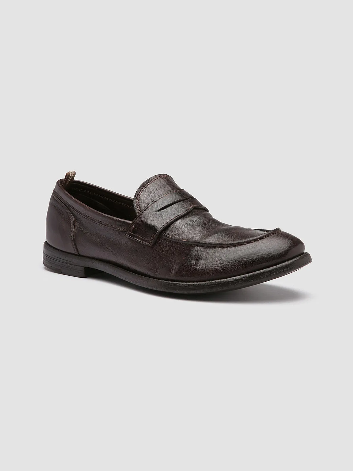 ARC 509 - Brown Leather Penny Loafers,Men