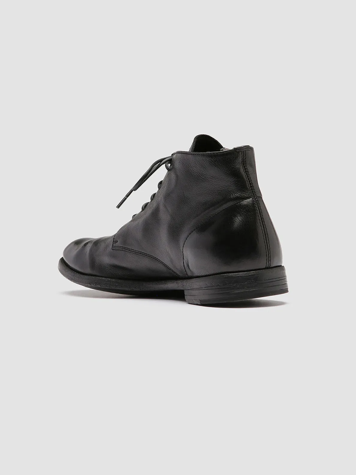ARC 513 - Black Leather Ankle Boots,Men Boots