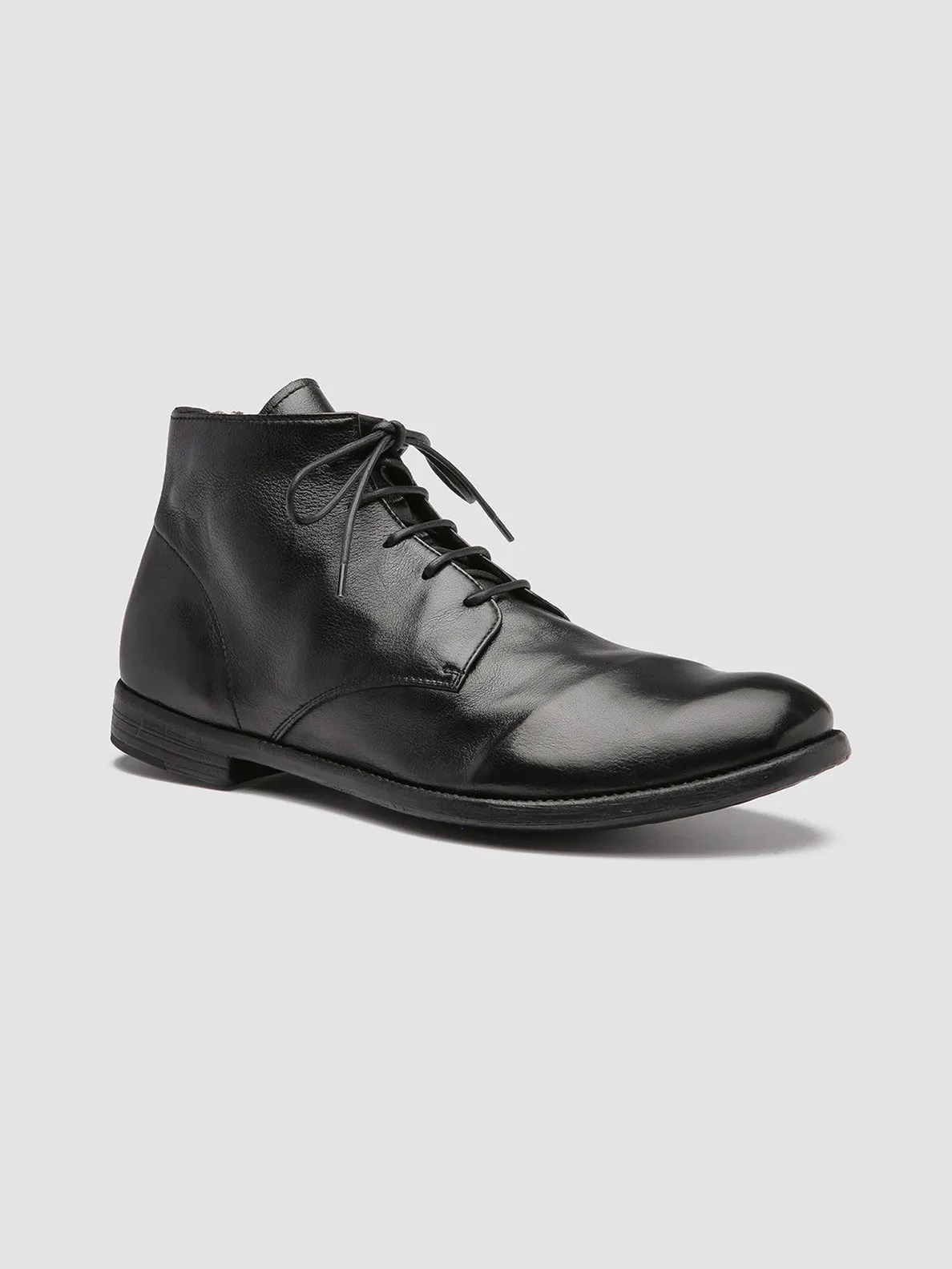 ARC 513 - Black Leather Ankle Boots,Men Boots