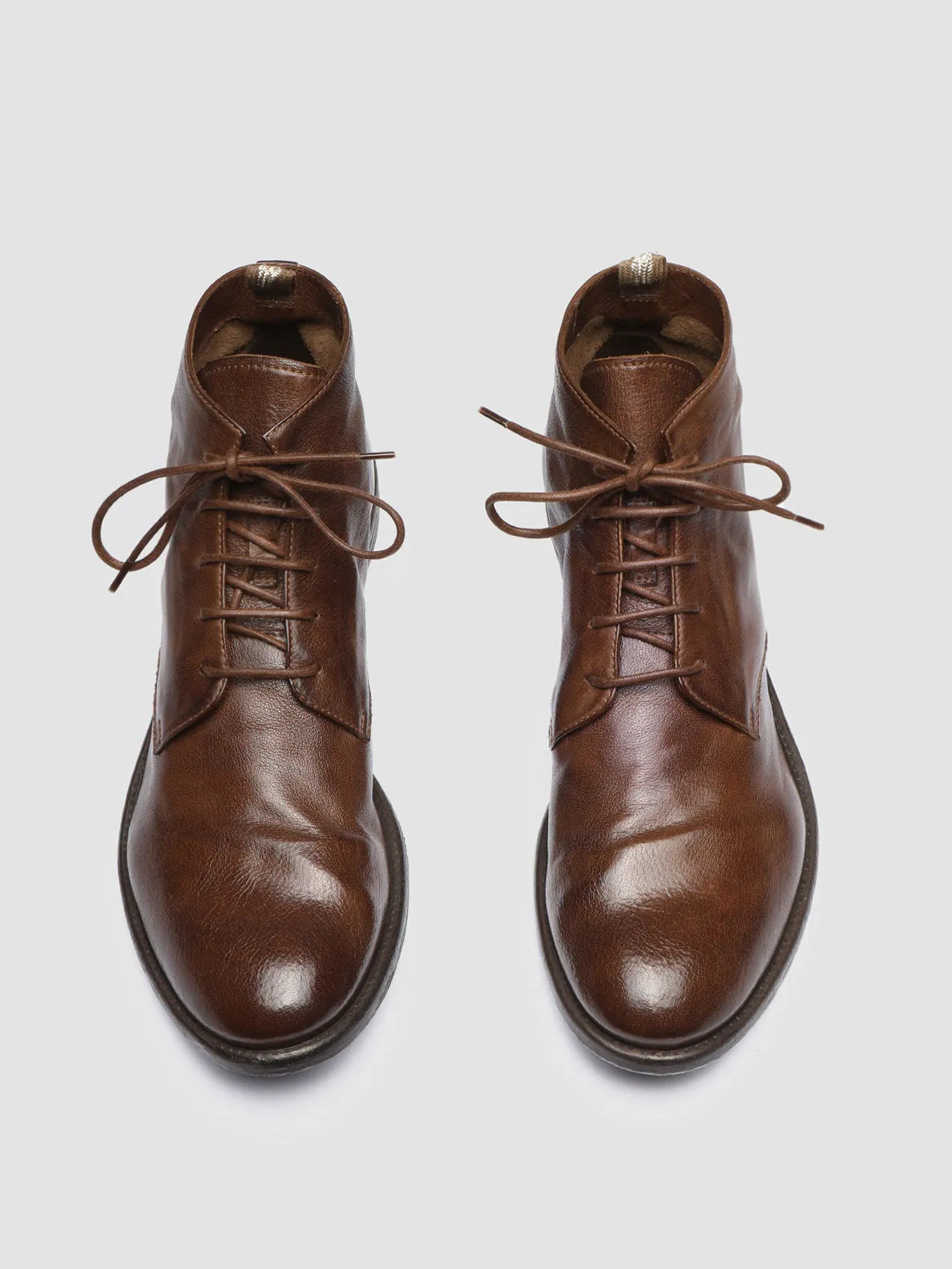 ARC 513 - Brown Leather Ankle Boots,Men Boots