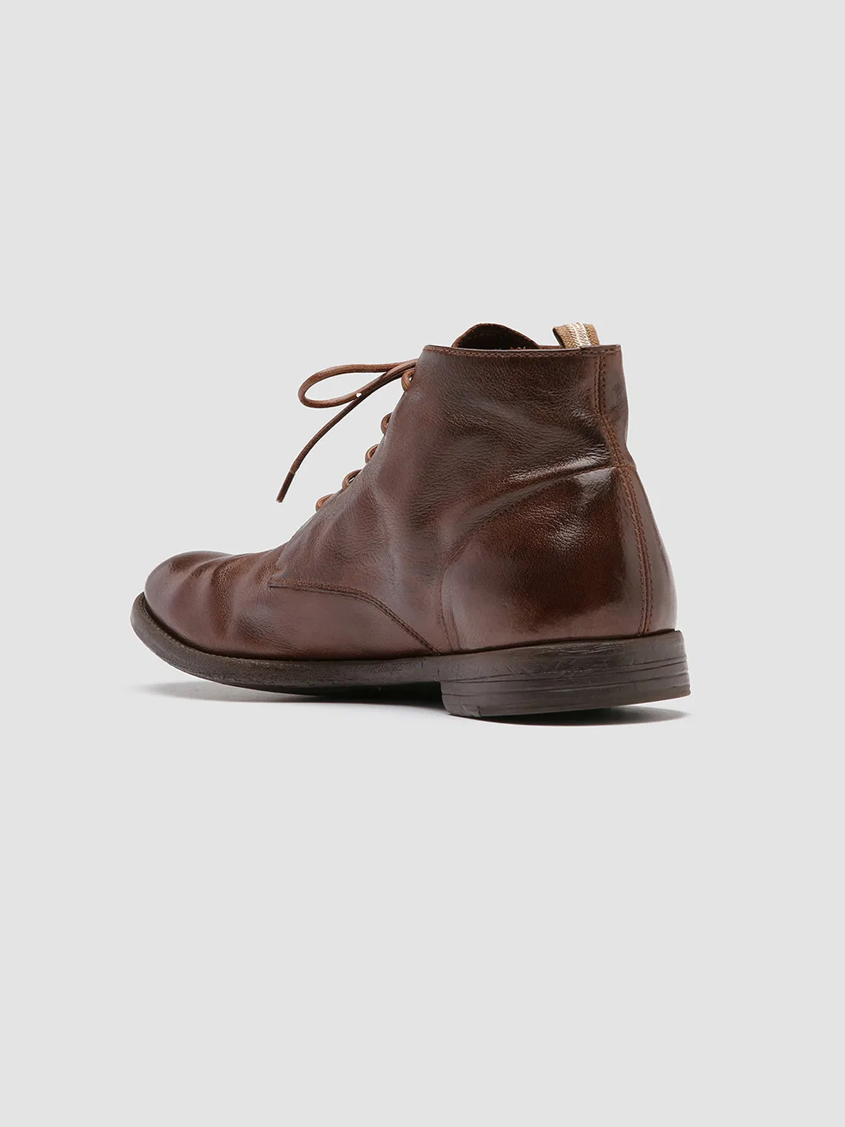 ARC 513 - Brown Leather Ankle Boots,Men Boots