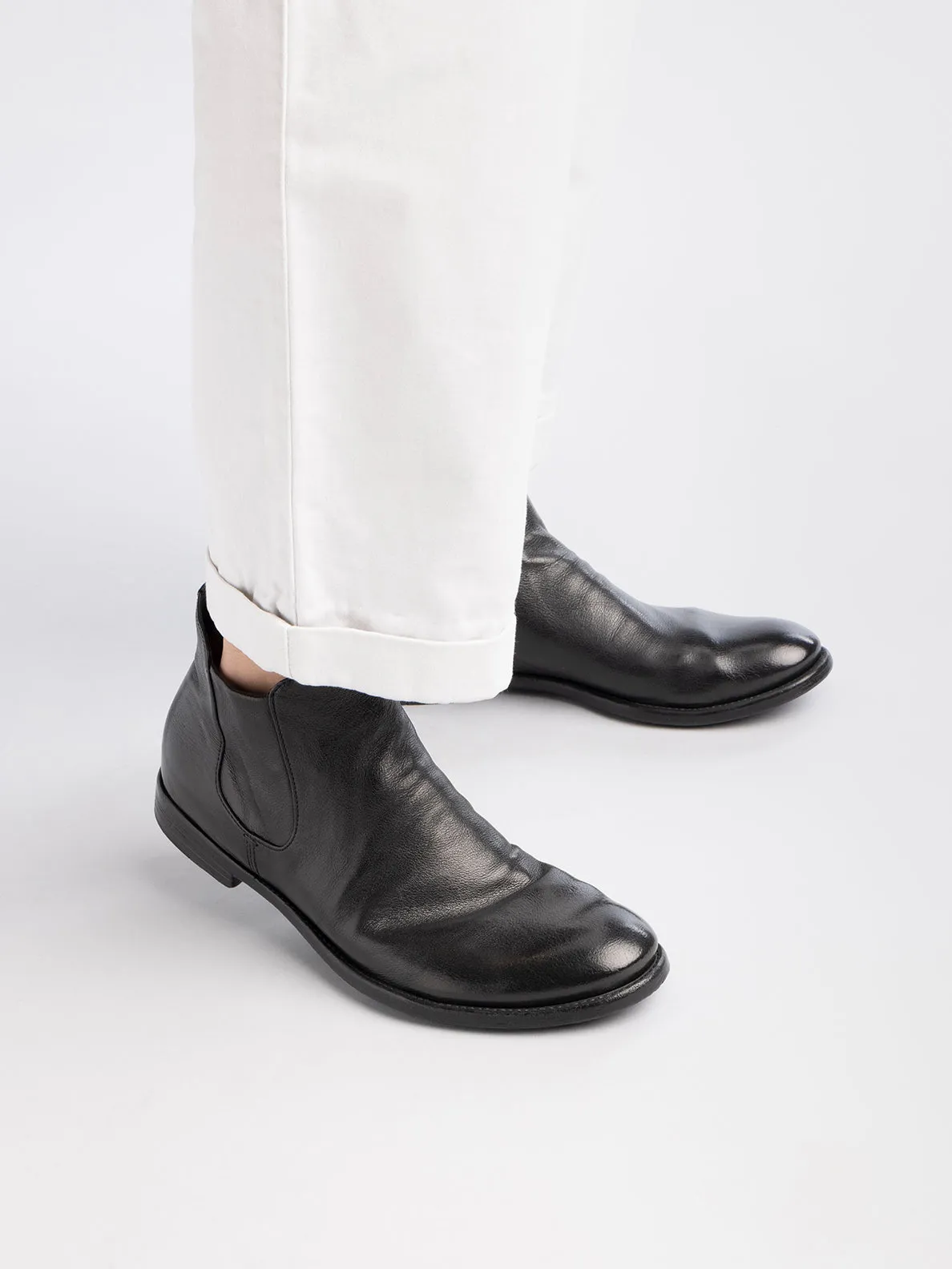 ARC 514 - Black Leather Boots,Men Boots
