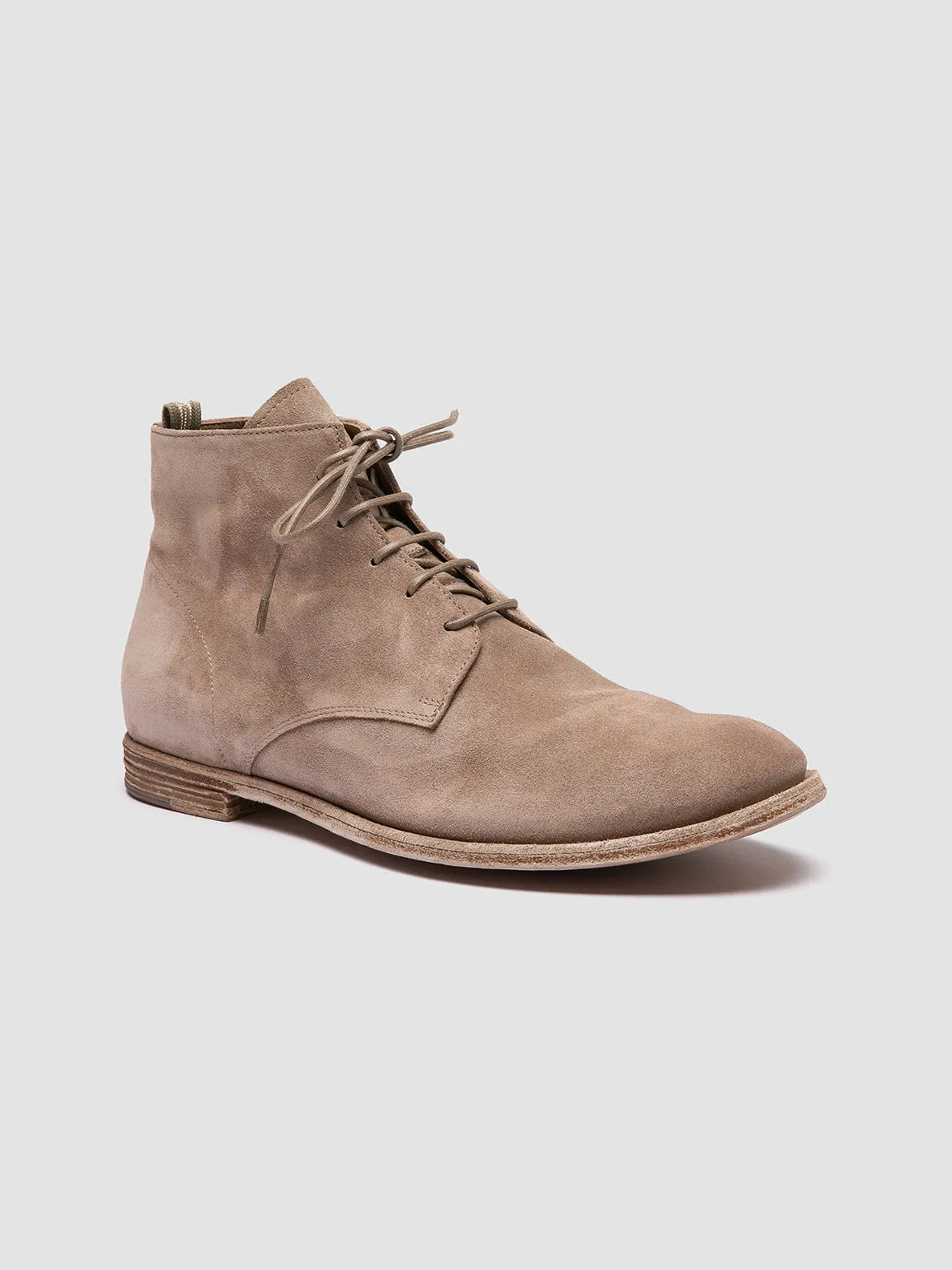 ARCHIVE 513 - Taupe Suede Lace-up Boots,Men Boots