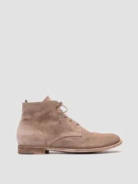 ARCHIVE 513 - Taupe Suede Lace-up Boots,Men Boots