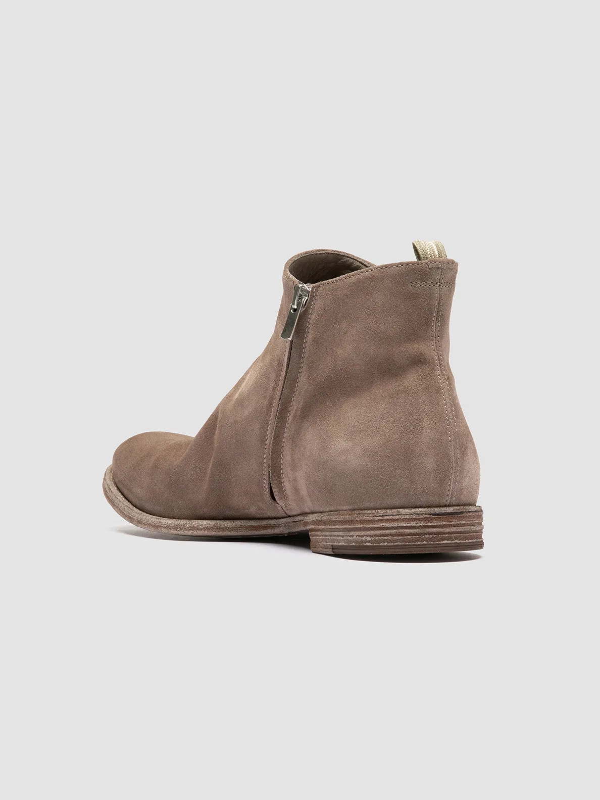 ARCHIVE 514 - Grey Suede Zipped Boots,Men Boots