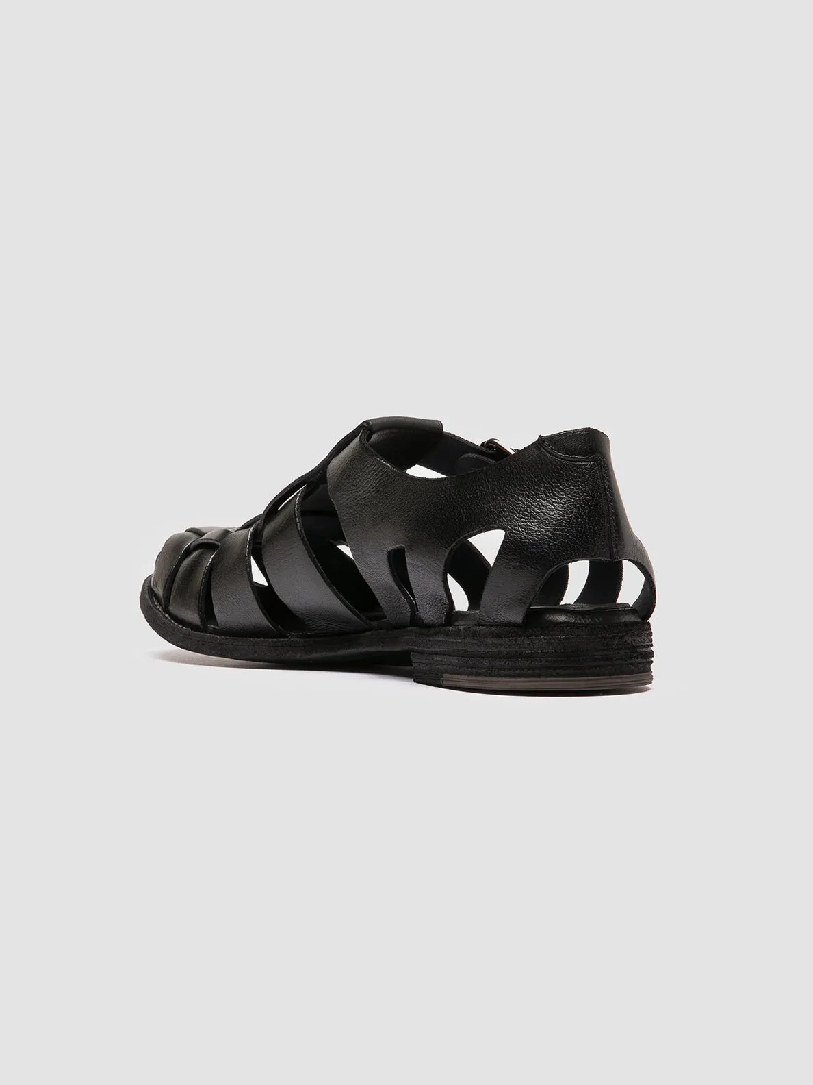 ARCHIVE 521 - Black Leather Sandals,Men Sandals