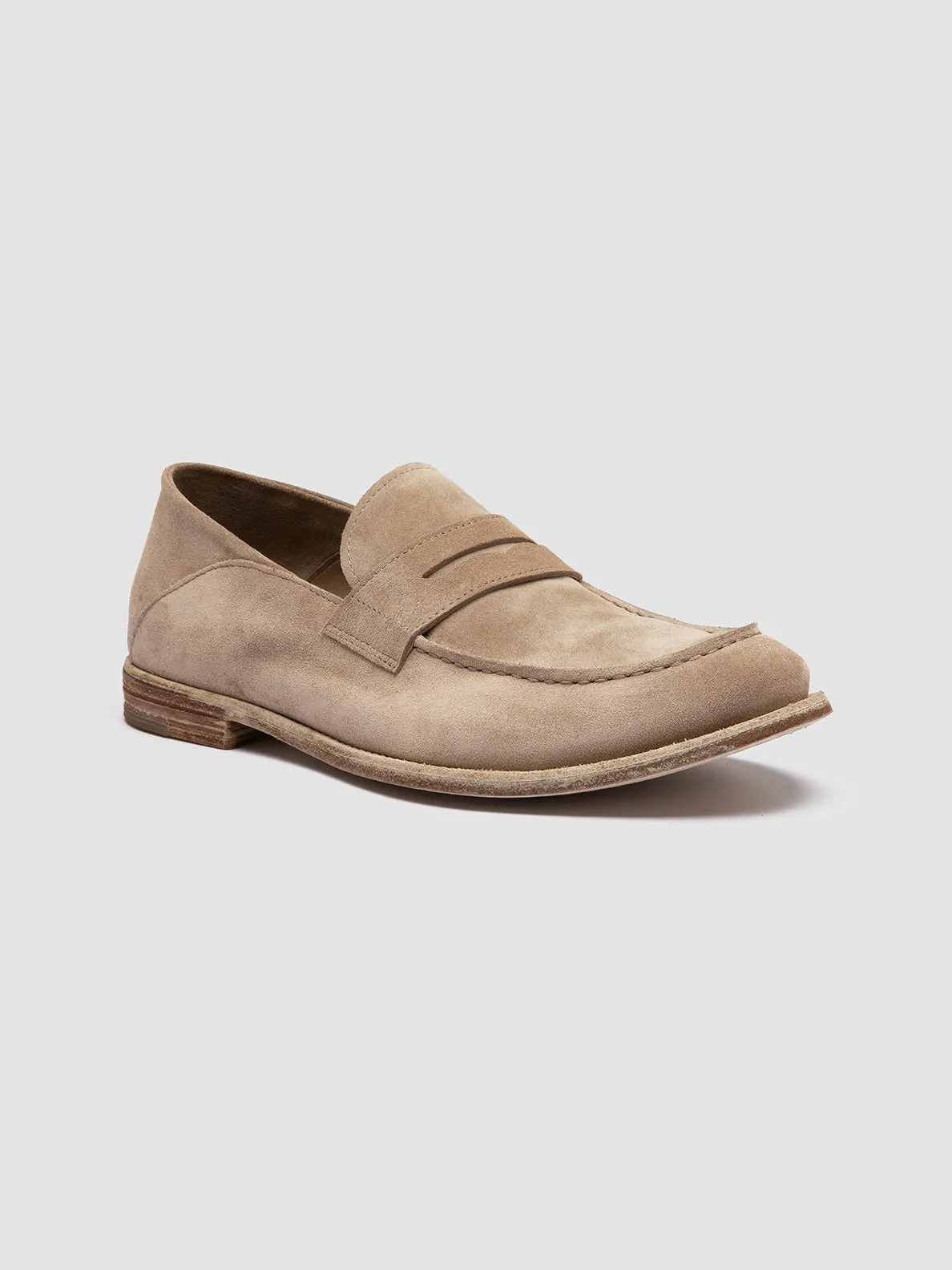 ARCHIVE 522 - Beige Suede Penny Loafers,Men