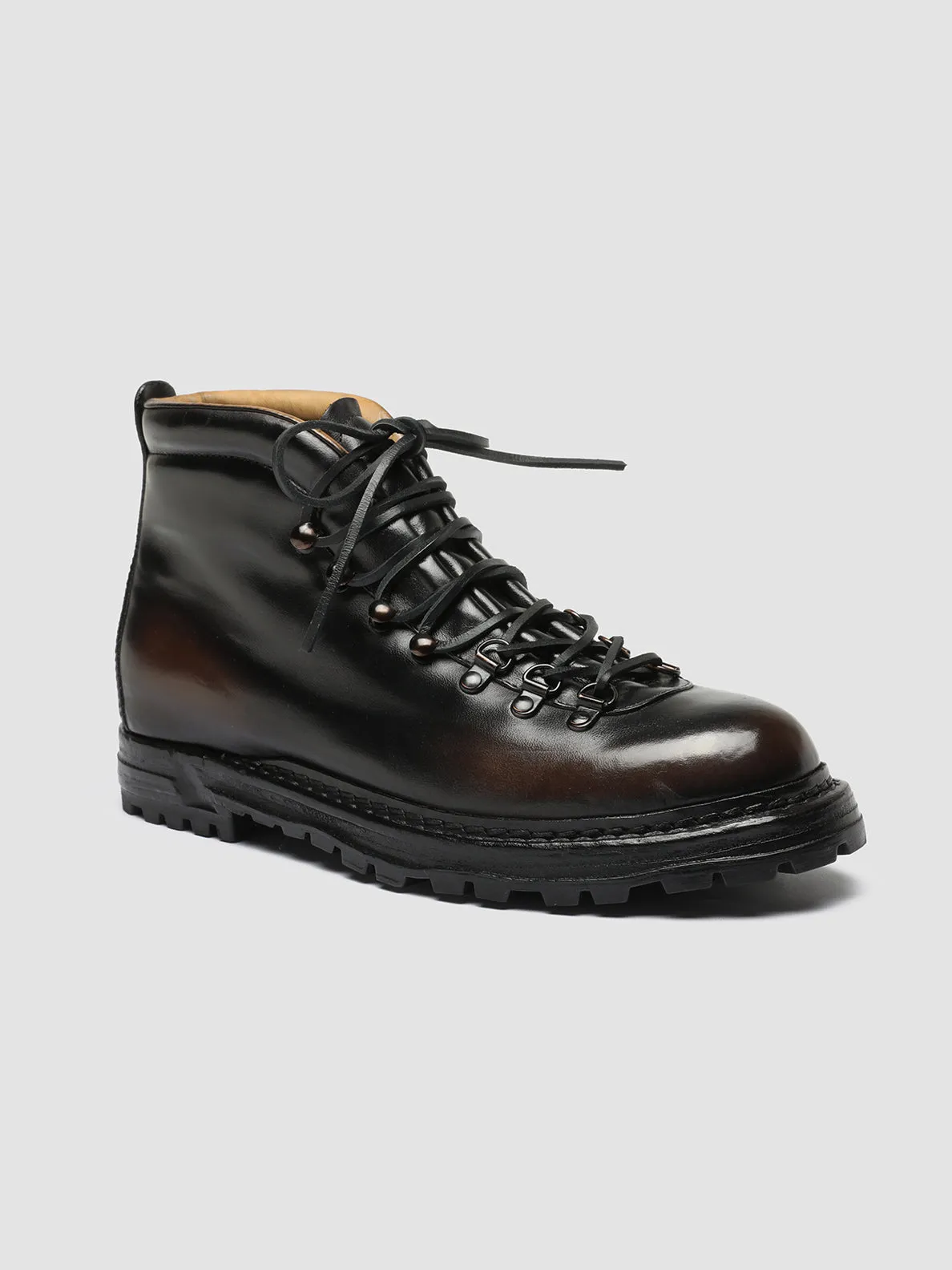ARTIK 001 - Brown Leather Lace Up Boots,Men Boots