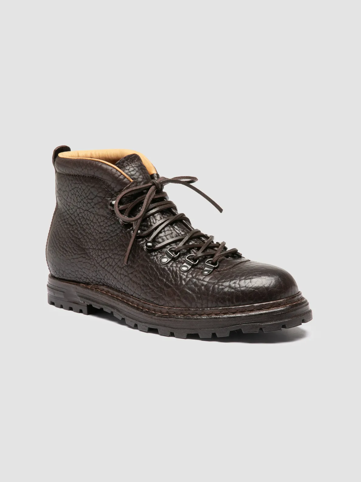 ARTIK 001 - Brown Leather Lace Up Boots,Men Boots