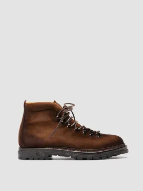 ARTIK 001 - Brown Suede Lace Up Boots,Men Boots