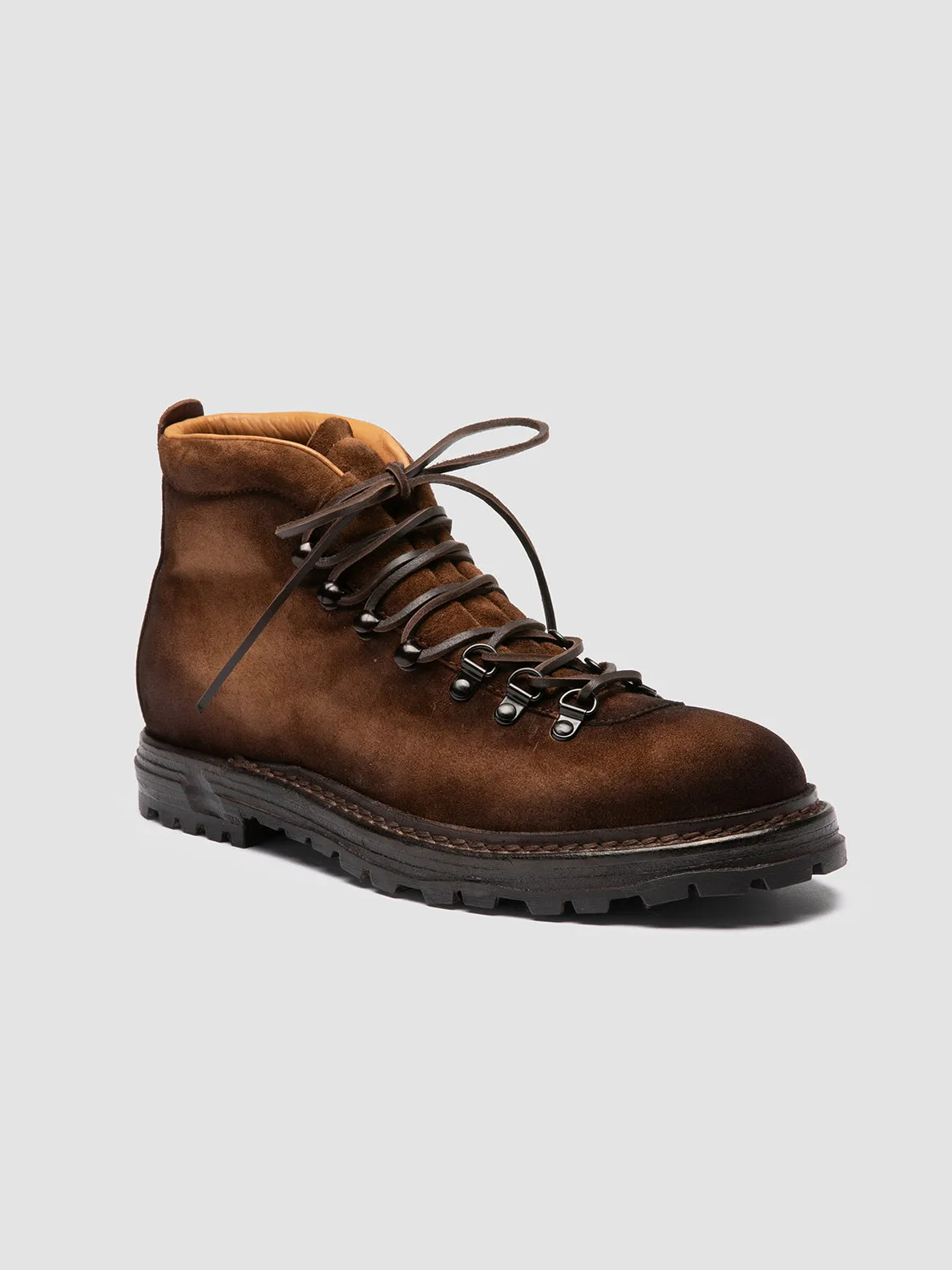 ARTIK 001 - Brown Suede Lace Up Boots,Men Boots