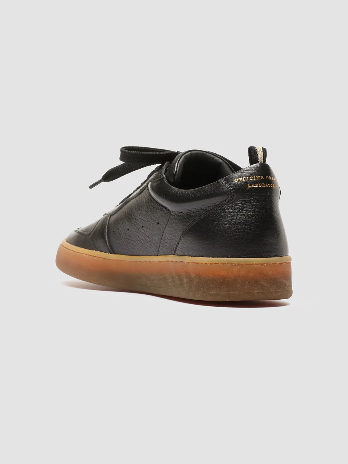 ASSET 001 - Black Leather Sneakers,Men