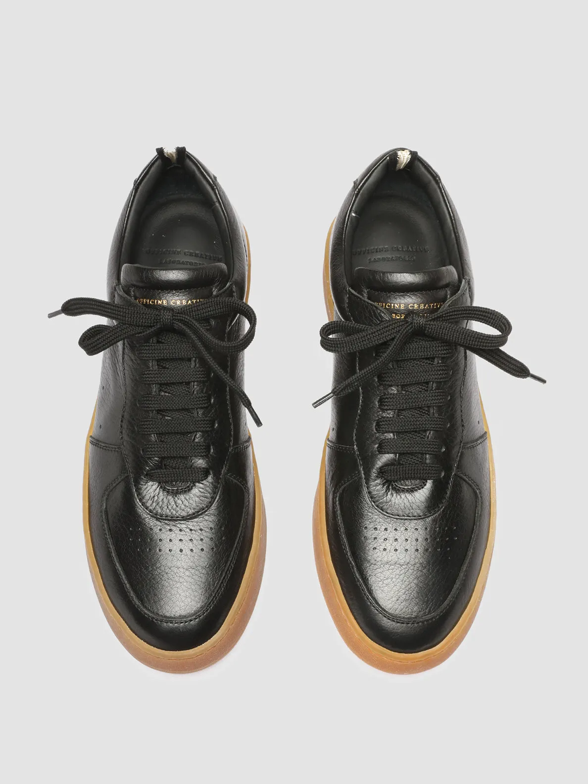 ASSET 001 - Black Leather Sneakers,Men