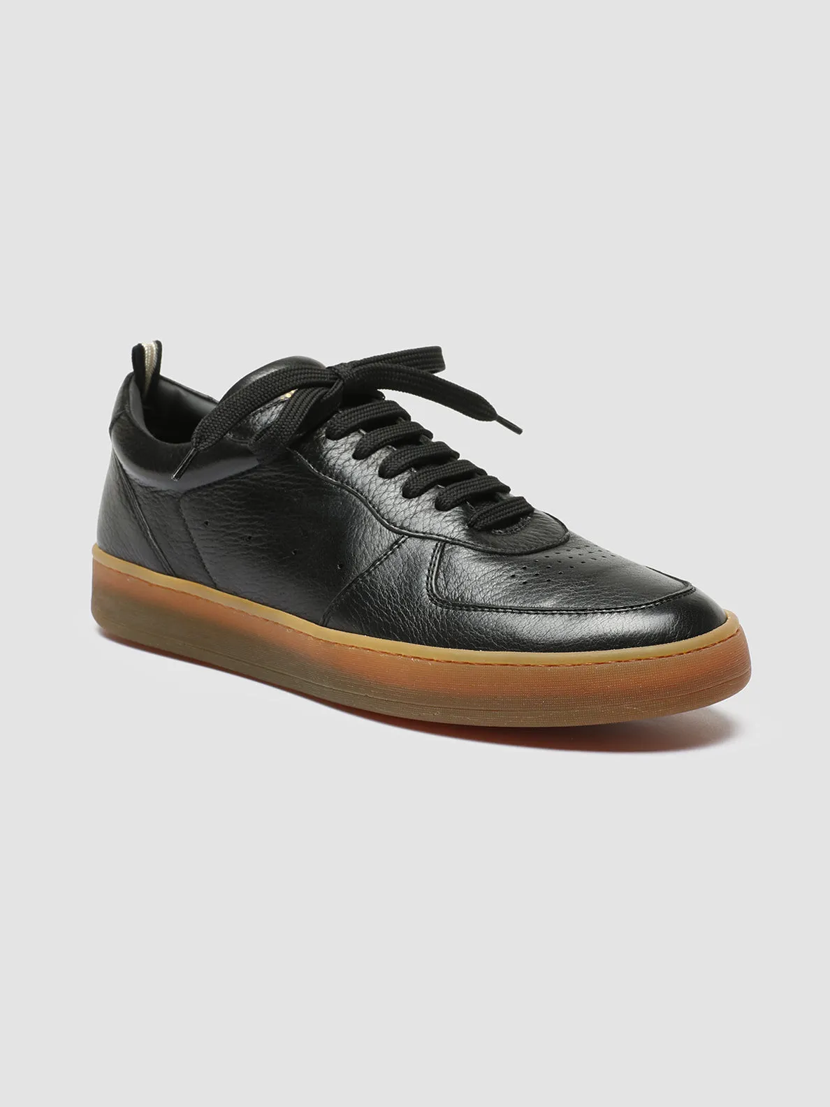 ASSET 001 - Black Leather Sneakers,Men