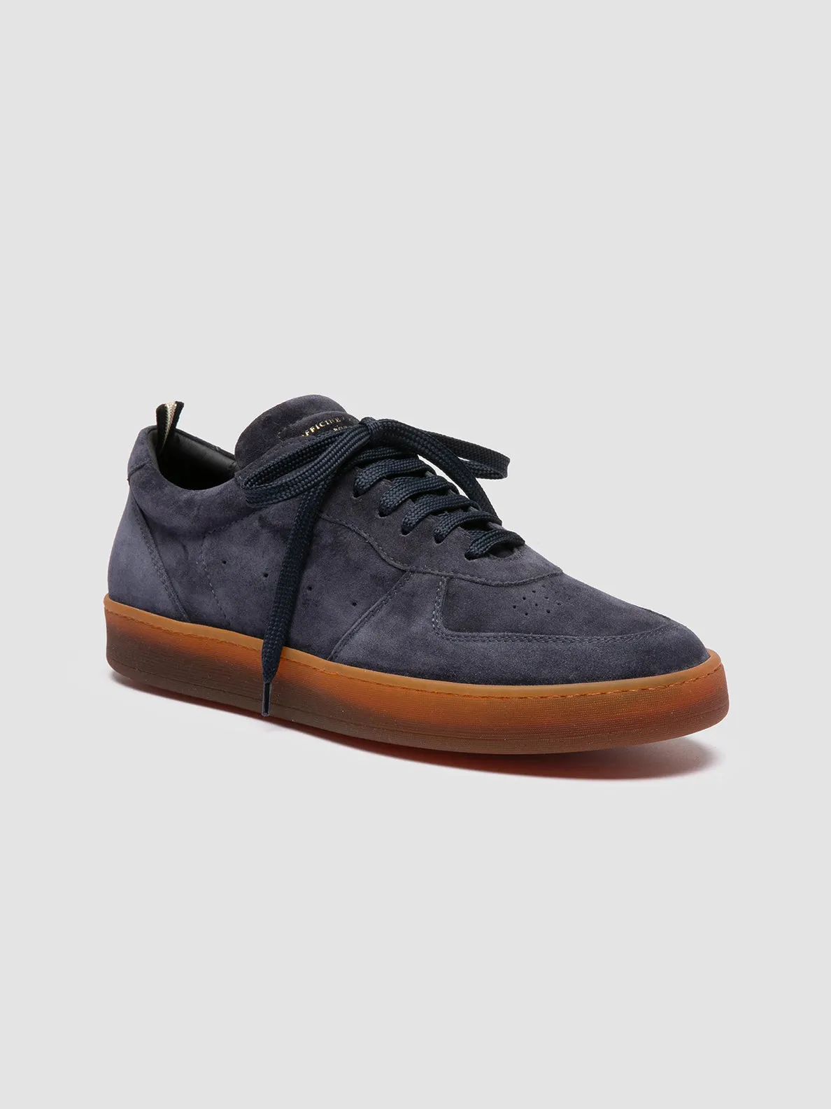 ASSET 001 - Navy Suede Sneakers,Men