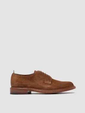 ASTON 001 - Brown Suede Derby Shoes,Men Derby Shoes