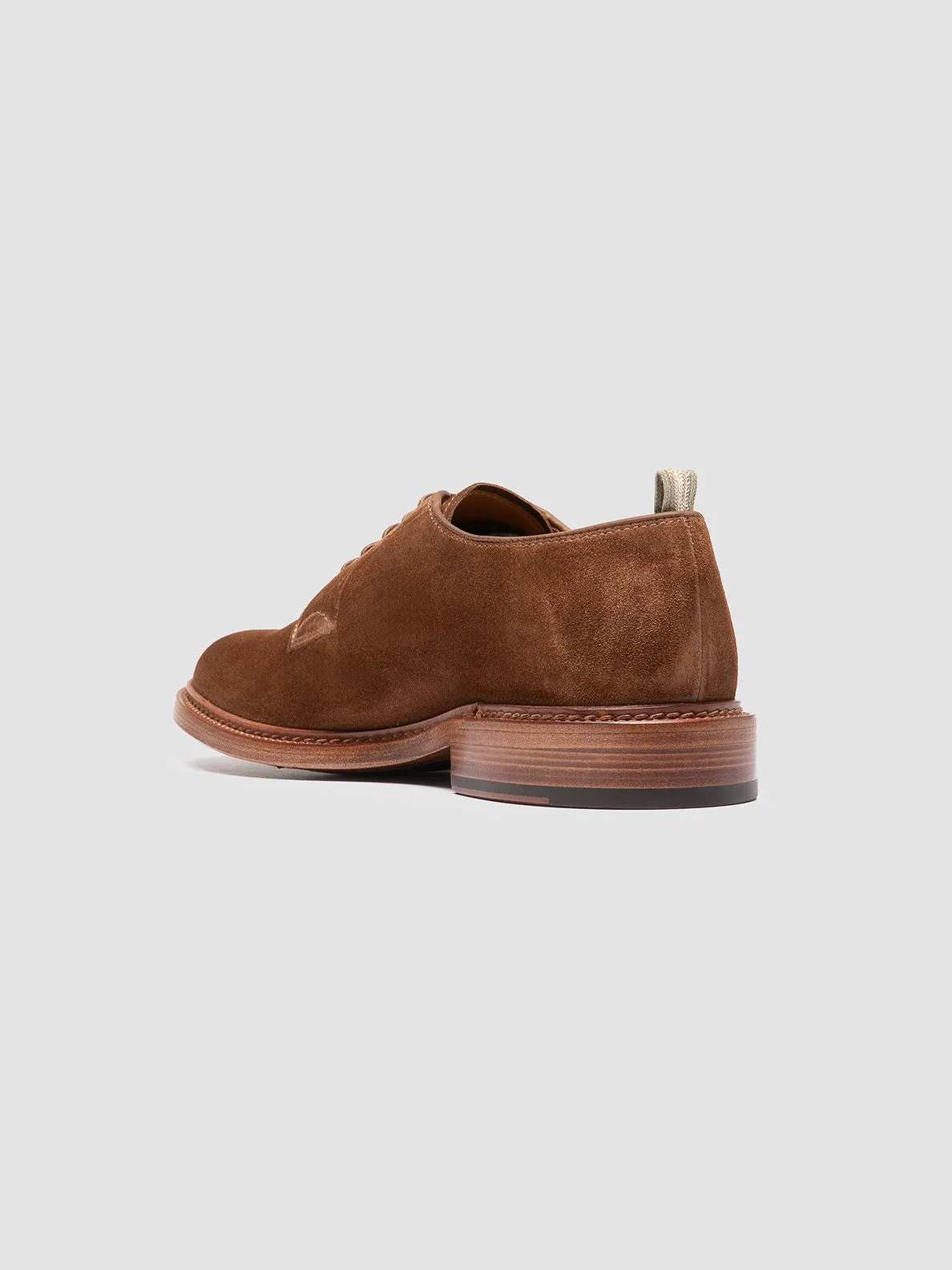 ASTON 001 - Brown Suede Derby Shoes,Men Derby Shoes