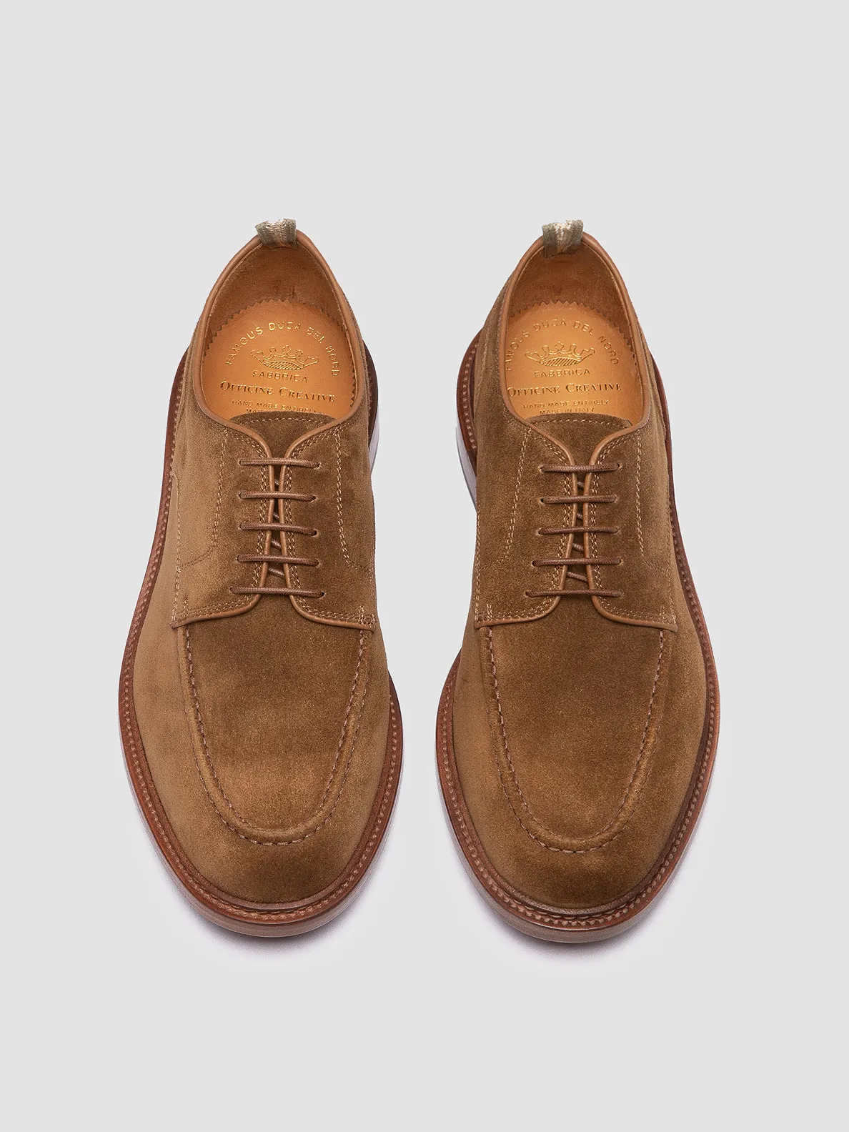 ASTON 002 - Brown Suede Derby Shoes,Men Derby Shoes