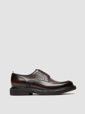 ASTON CREPE 003 - Brown Leather Derby Shoes,Men Derby Shoes