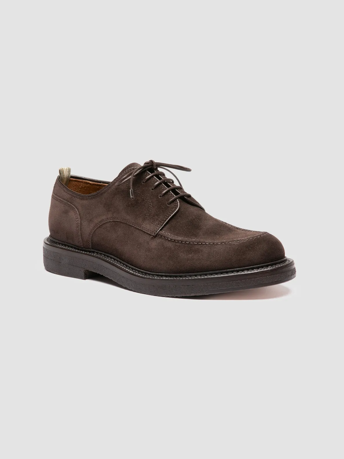 ASTON CREPE 003 - Brown Suede Derby Shoes,Men Derby Shoes
