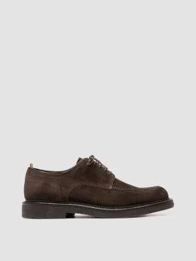 ASTON CREPE 003 - Brown Suede Derby Shoes,Men Derby Shoes
