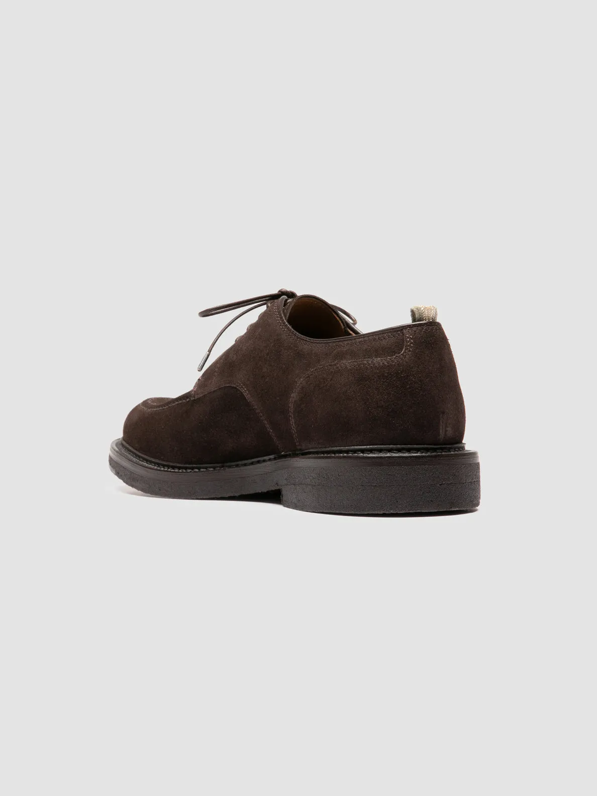 ASTON CREPE 003 - Brown Suede Derby Shoes,Men Derby Shoes