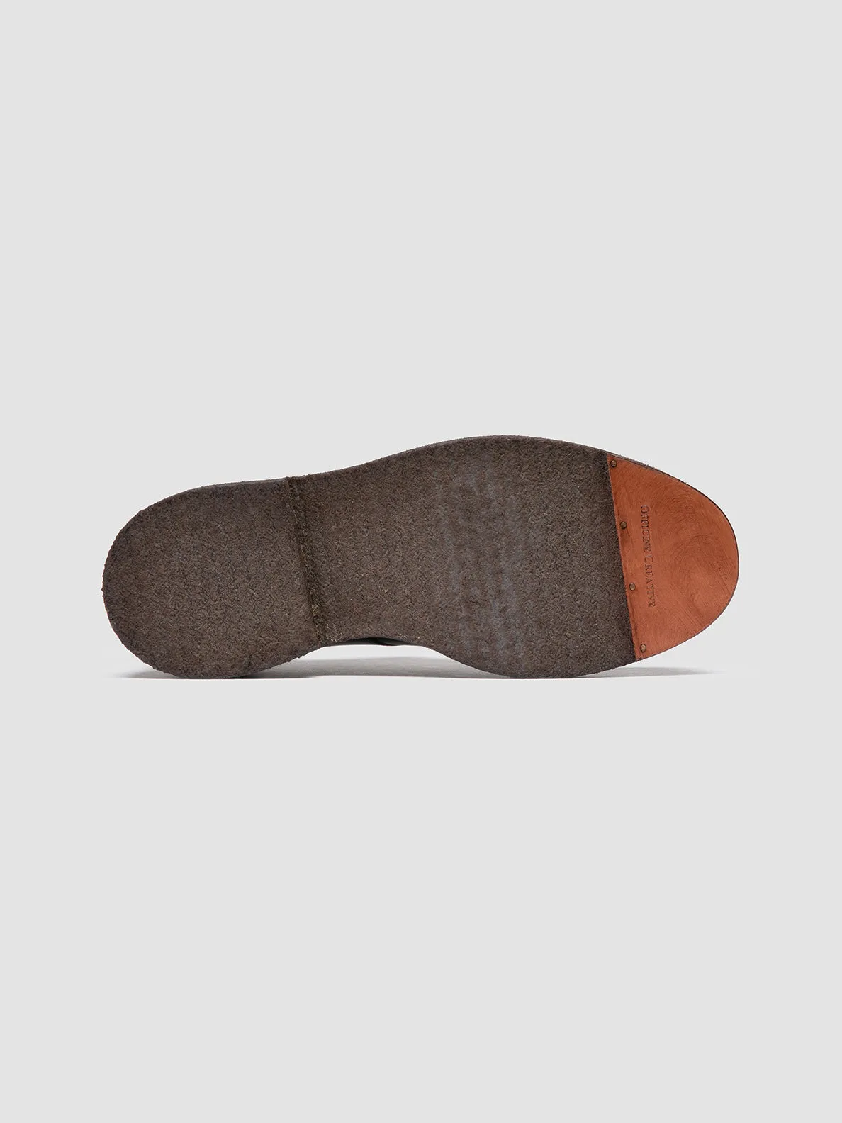 ASTON CREPE 004 - Brown Leather Lace-Up Boots,Men Boots