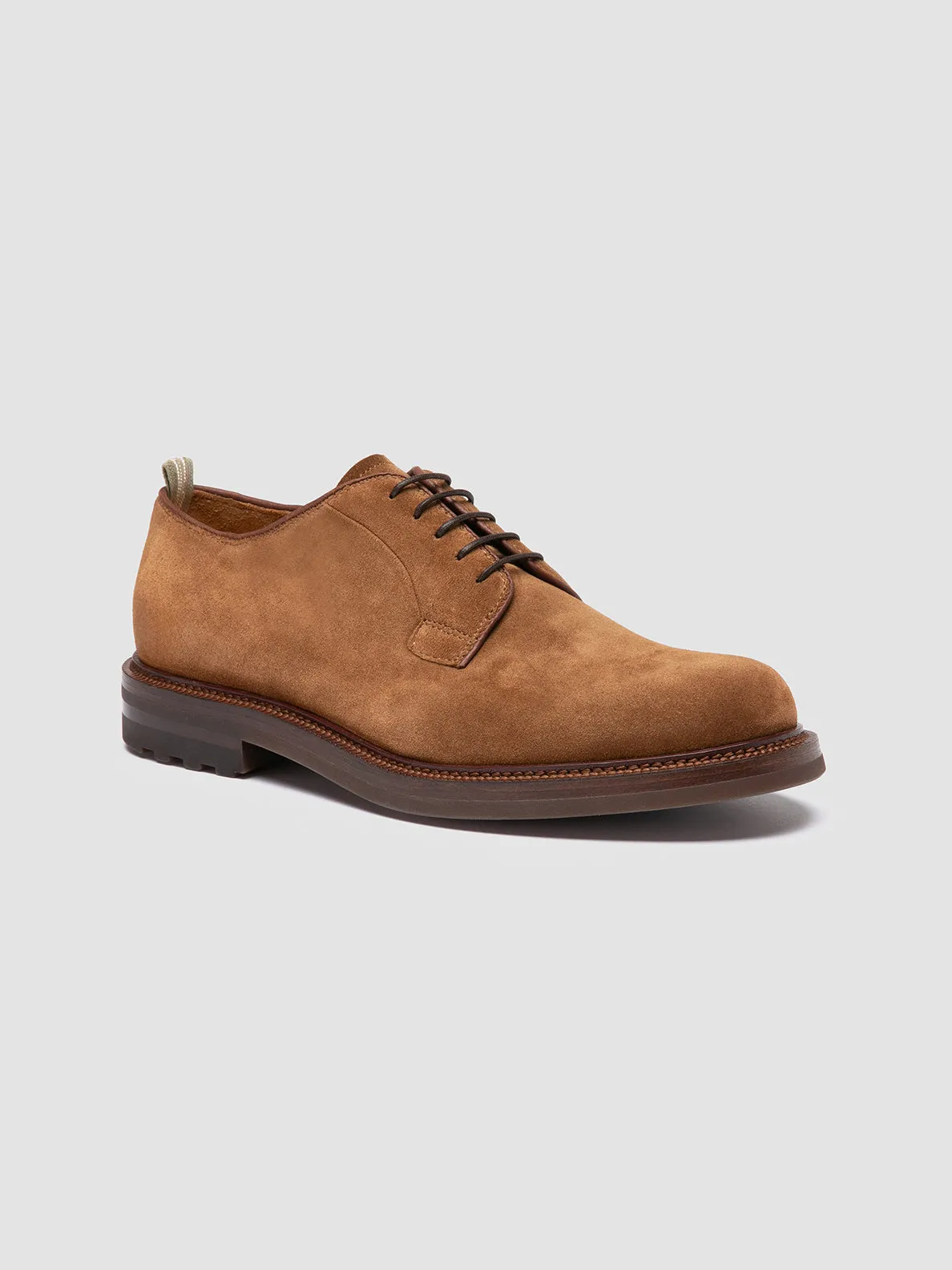 ASTON FLEXI 001 - Brown Suede Derby Shoes,Men Derby Shoes