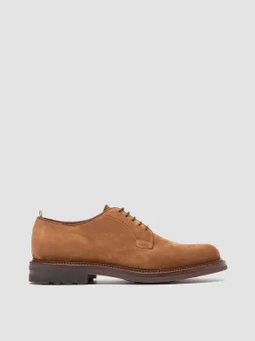 ASTON FLEXI 001 - Brown Suede Derby Shoes,Men Derby Shoes