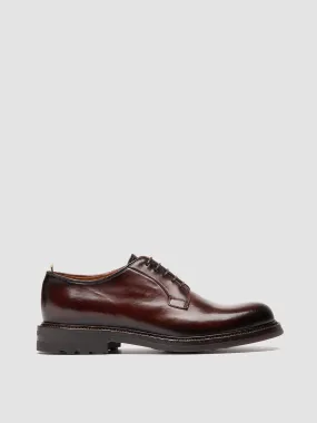 ASTON FLEXI 001 - Burgundy Leather Derby Shoes,Men Derby Shoes
