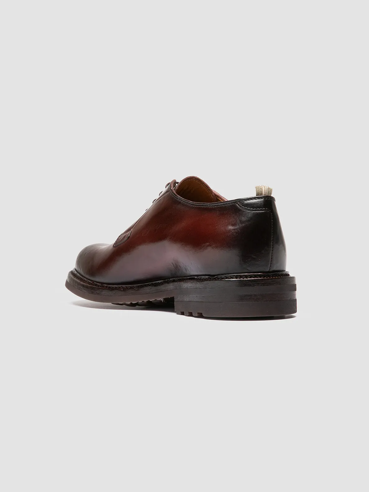 ASTON FLEXI 001 - Burgundy Leather Derby Shoes,Men Derby Shoes