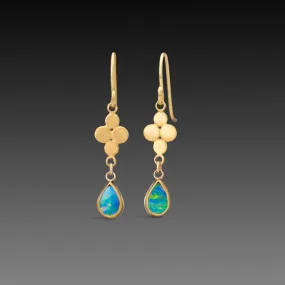 Australian Opal Drop Earrings,Jewelry Delicate & Elegant