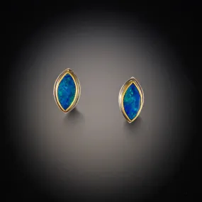 Australian Opal Stud Earrings,Jewelry Delicate & Elegant