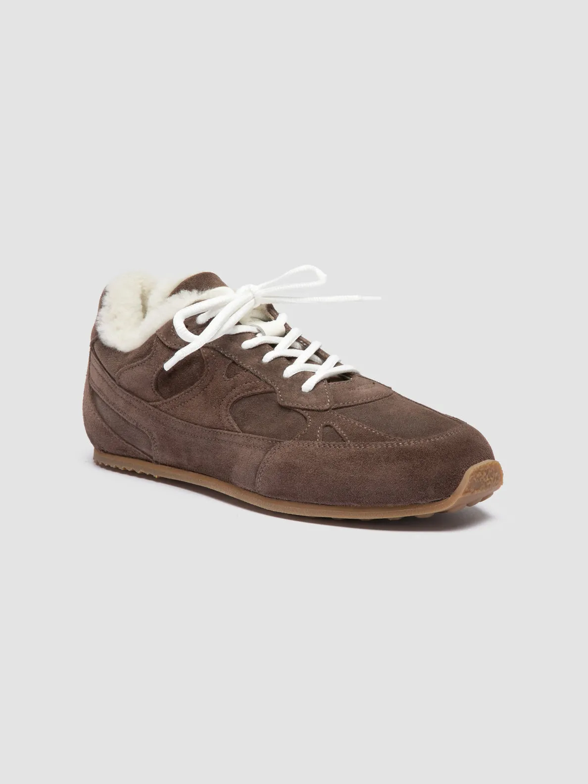 AWAY 102 - Taupe Suede Sneakers,Women