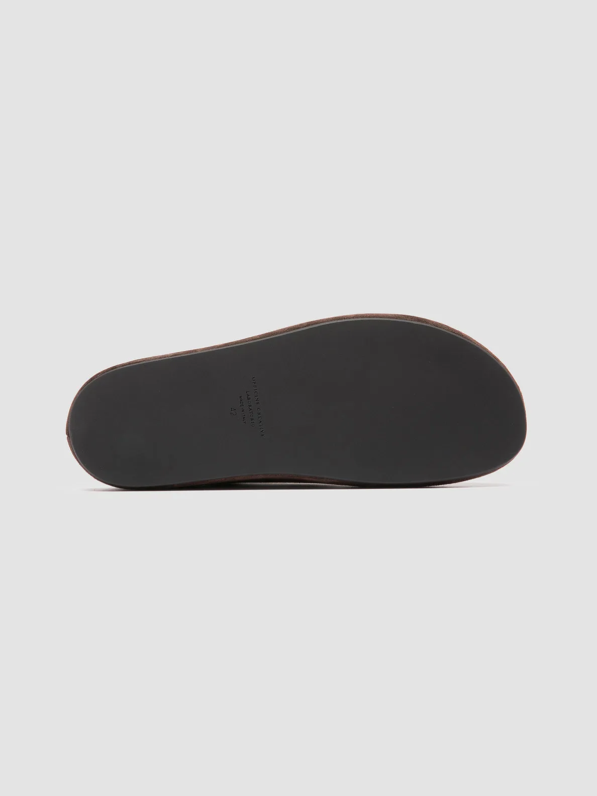 BABOUCHE 001 - Brown Suede Mule Sandals,Men Sandals